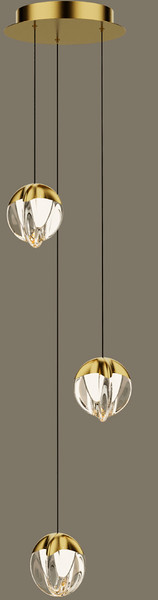 Изображение товара Потолочный светильник DeLight Collection MD24001033-3A (gold/clear)
