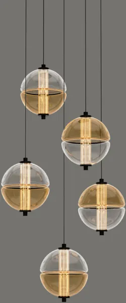 Изображение товара Люстра DeLight Collection MD24022079-5A (black/amber)