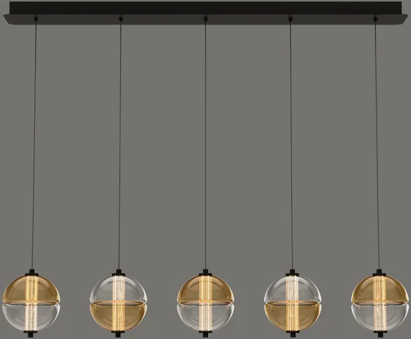 Изображение товара Люстра DeLight Collection MD24022079-5B (black/amber)