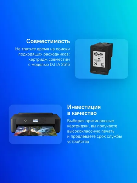 Изображение товара Картридж HP 650 (CZ101AE/AK)