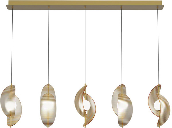 Изображение товара Люстра DeLight Collection MD24030035-5B (brass/amber)