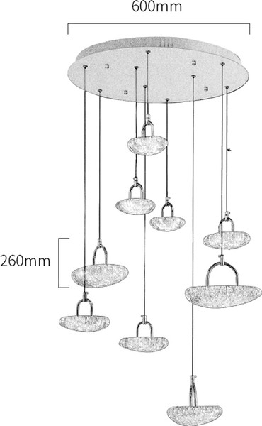 Изображение товара Люстра DeLight Collection MT9125-9H (french gold)