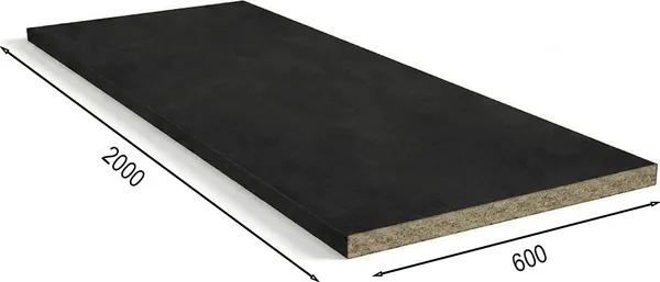 Изображение товара Столешница Nerotop Постформинг Неро 20 SL 1021 (2000х600х39)