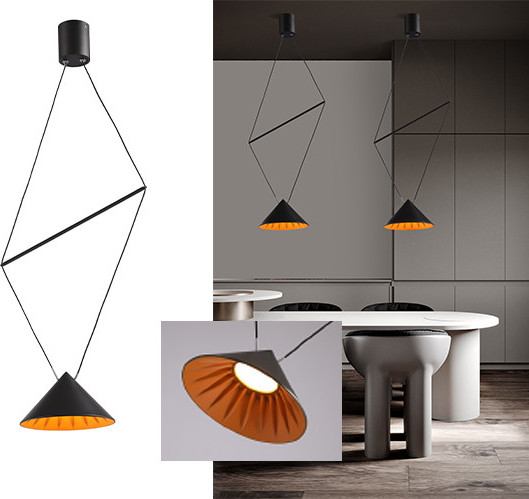 Изображение товара Потолочный светильник Italline IT03-1430 (black/orange)