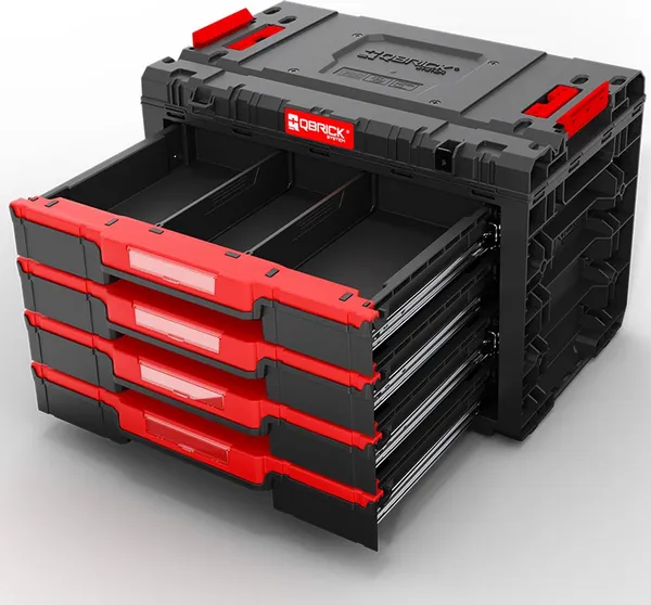 Изображение товара Ящик для инструментов QBrick System Prime Drawer 4 Toolbox Basic / SKRQPRIMD4BCZAPG001