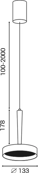 Изображение товара Потолочный светильник Italline 3000K IT02-025 (gold)