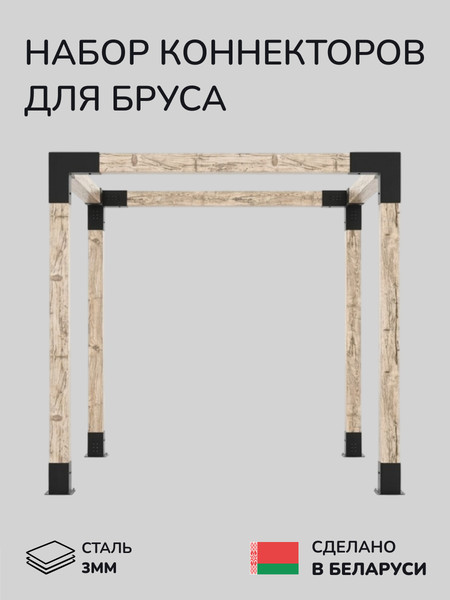Изображение товара Комплект соединителей для бруса SCANDINAF Cube 150х150