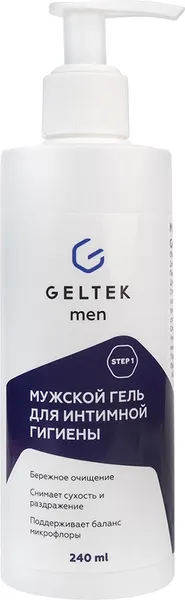 Изображение товара Гель для интимной гигиены Geltek Men (240мл)