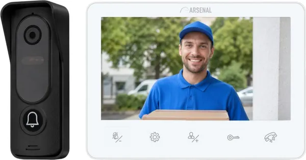 Изображение товара Видеодомофон Arsenal Веста Pro + Орион Pro 1000 (белый)
