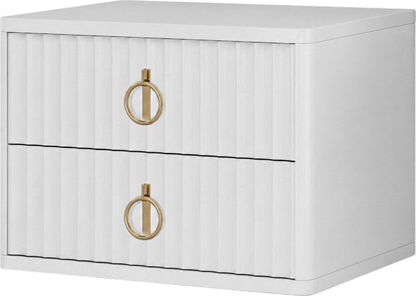 Изображение товара Прикроватная тумба Shtabe Royal 5102 эко (белый/р.золото)