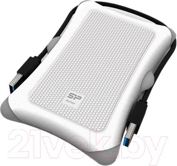 Изображение товара Внешний жесткий диск Silicon Power Armor A30 2TB White (SP020TBPHDA30S3W)