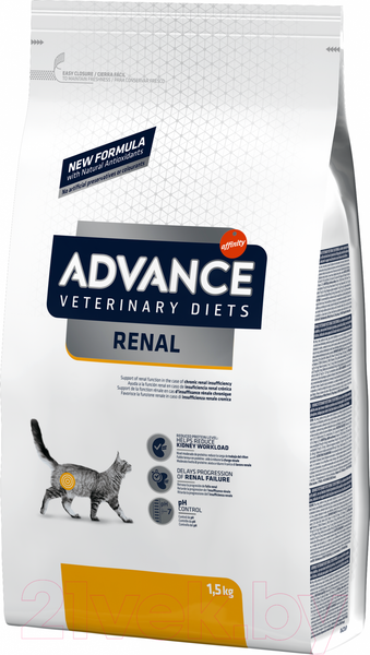 Изображение товара Сухой ветеринарный корм для кошек Advance VetDiet Renal Canine Formula (1.5кг)