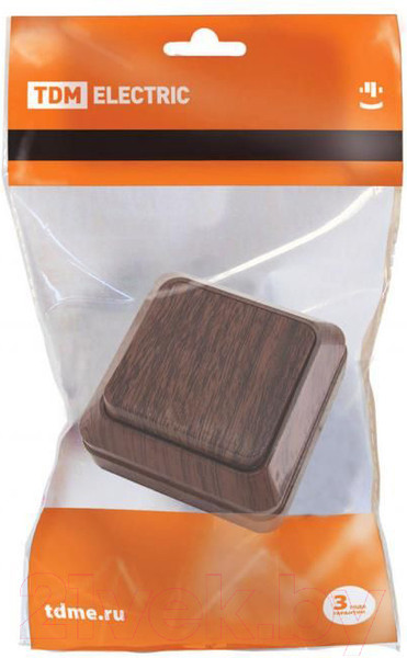 Изображение товара Выключатель TDM Ладога SQ1801-0027 (коричневый)