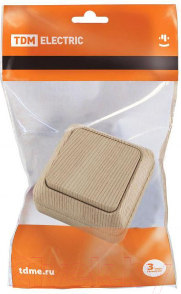 Изображение товара Выключатель TDM Ладога SQ1801-0043 (сосна)