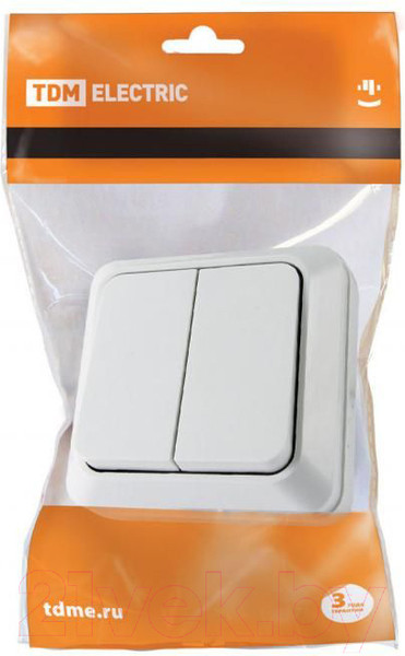 Изображение товара Выключатель TDM Ладога SQ1801-0003 (белый)