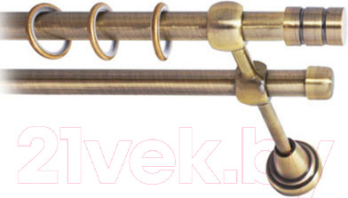 Изображение товара Карниз для штор Lm Decor Цилиндр 088 2р гладкий (антик, 3.2м)
