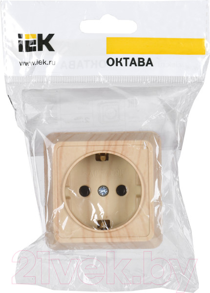 Изображение товара Розетка IEK Октава ERO11-K03-16-DC (сосна)