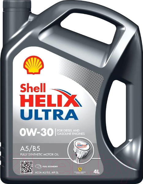 Изображение товара Моторное масло Shell Helix Ultra A5/B5 0W30 (4л)