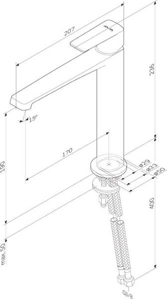 Изображение товара Смеситель AM.PM Above W F9W92000