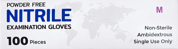 Изображение товара Перчатки одноразовые No Brand Нитриловые неопудренные / 9217338 (M, 100шт, фиолетовый)