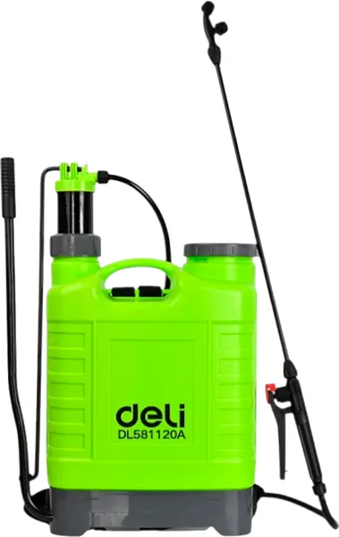Изображение товара Опрыскиватель помповый Deli GS EDL581120A (20л, зеленый/черный)