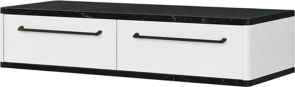 Изображение товара Туалетный столик Shtabe Royal 5210 эко (мрамор неро/р.черная)