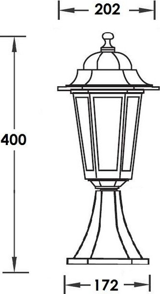 Изображение товара Светильник уличный Oasis Light 79804S Bl