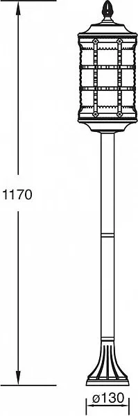 Изображение товара Фонарь уличный Oasis Light 81206 Bl