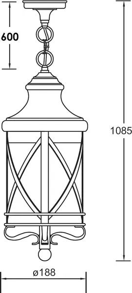 Изображение товара Светильник уличный Oasis Light Lucerna 84805 Bl
