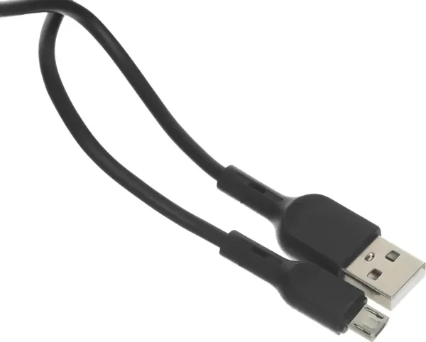 Изображение товара Зарядный кабель BoraSCO Micro USB (m) - USB (m) / 38511 (1м, черный)