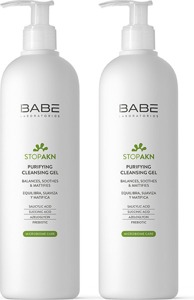 Изображение товара Гель для умывания Laboratorios Babe Stop Akn Purifing Cleansing Gel (2x400мл)