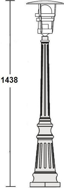 Изображение товара Фонарь уличный Oasis Light 68911 Bl