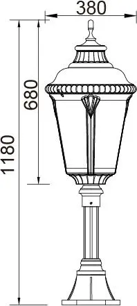 Изображение товара Фонарь уличный Oasis Light 79754L Bl