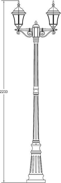 Изображение товара Фонарь уличный Oasis Light 91309SA Bl