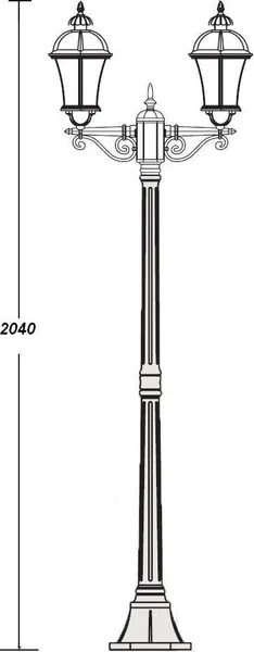 Изображение товара Фонарь уличный Oasis Light 95208LA Bl