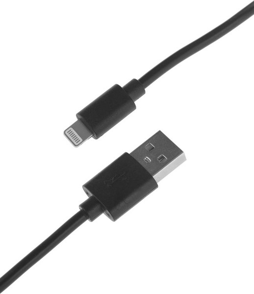 Изображение товара Кабель BoraSCO Lightning (m) - USB (m) / 21971 (1м, черный)
