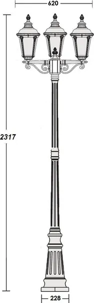 Изображение товара Фонарь уличный Oasis Light 79759SВ Bl