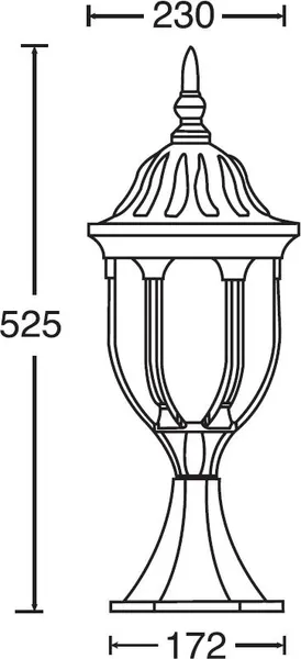 Изображение товара Светильник уличный Oasis Light 92104 Bl