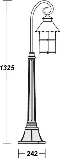Изображение товара Фонарь уличный Oasis Light Caior 1 81507/18 Bl