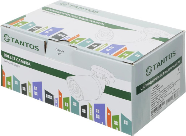 Изображение товара IP-камера Tantos TSi-Peco25F (3.6мм, белый)
