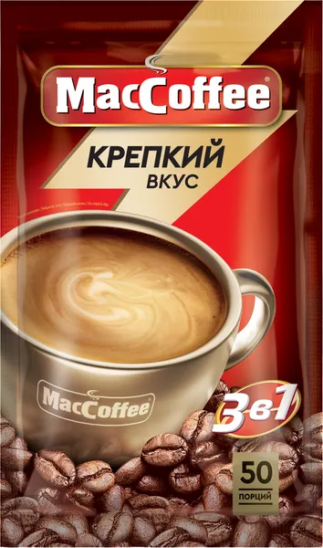 Изображение товара Кофейный напиток MacCoffee Крепкий 3в1 (50x18г)