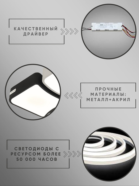 Изображение товара Люстра Aitin-Pro MK7444/4 (белый/черный)