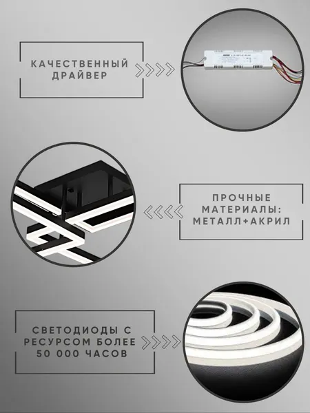 Изображение товара Люстра Aitin-Pro N9469/3  (черный)