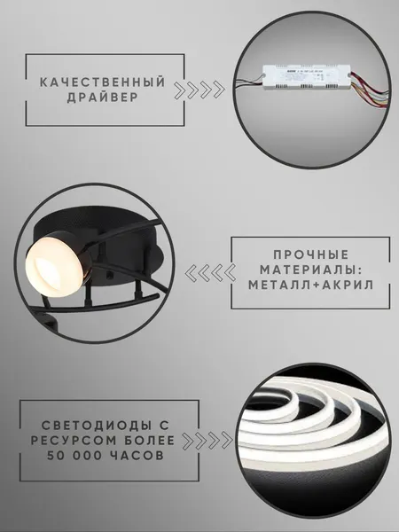 Изображение товара Люстра Aitin-Pro N9509/9  (черный)