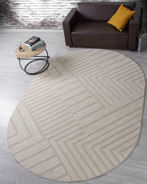 Изображение товара Ковер Merinos Dios F438-OVAL-LIGHT BEIGE (3x4)