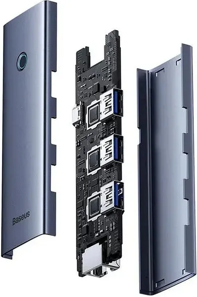Изображение товара USB-хаб Baseus BS-OH109 / B0005280B811-11 (серый космос)