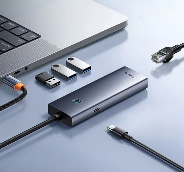 Изображение товара USB-хаб Baseus BS-OH109 / B0005280B811-11 (серый космос)