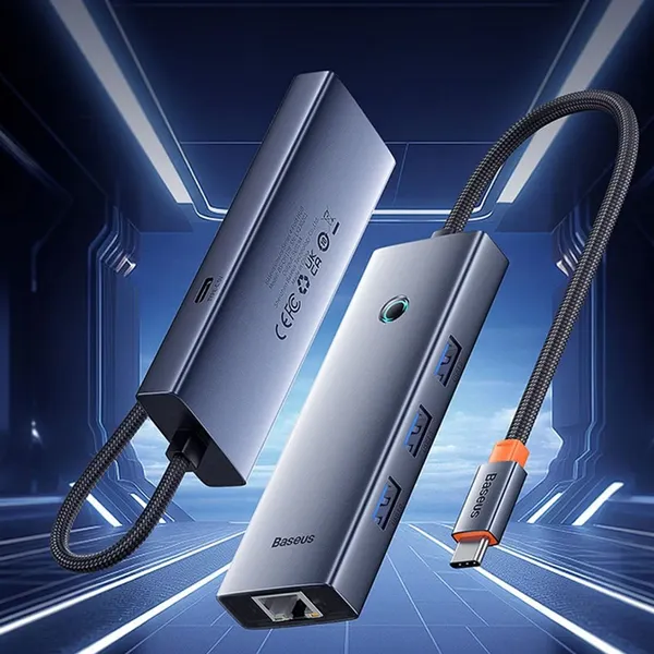 Изображение товара USB-хаб Baseus BS-OH109 / B0005280B811-11 (серый космос)