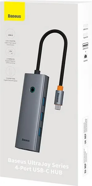 Изображение товара USB-хаб Baseus BS-OH109 / B0005280B811-11 (серый космос)