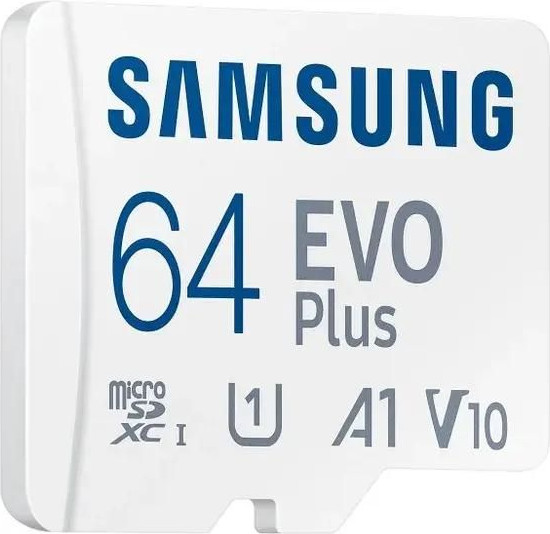 Изображение товара Карта памяти Samsung EVO Plus microSDXC 64Gb + адаптер (MB-MC64SA)
